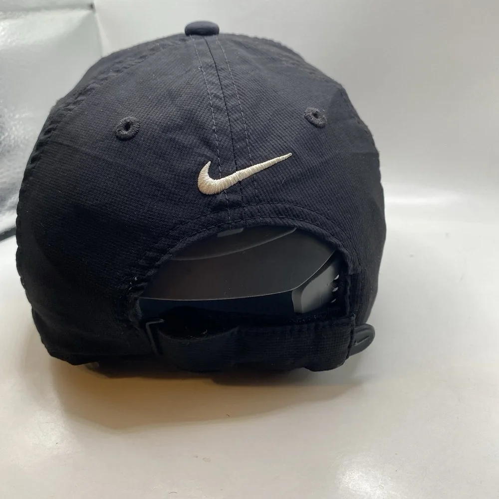 NIKE Hat‎ Legacy91 Black Drifit Running Golf Tennis Adjustable Strapback Cleaned